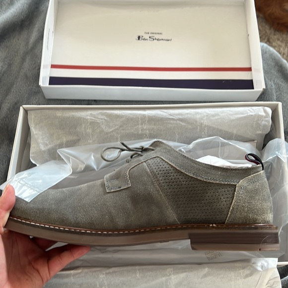 Ben Sherman Brent Oxford Suede Foam Cushioned | Grey, Size 9 - Picture 7 of 7